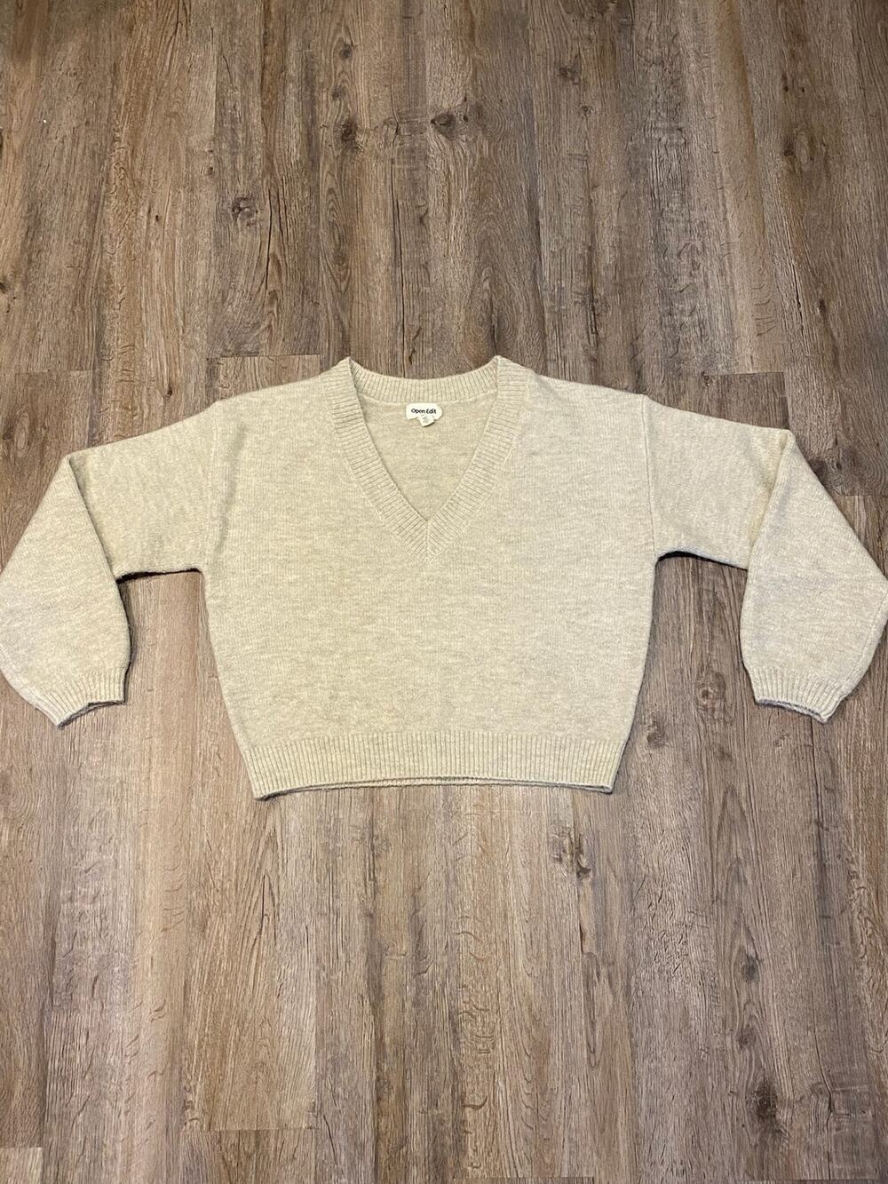 Open Edit Women’s V Neck Sweater Size XXS